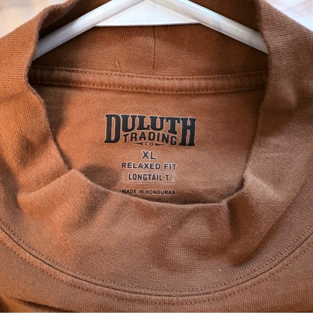 Duluth Trading Co Tan Longtail T-Shirt